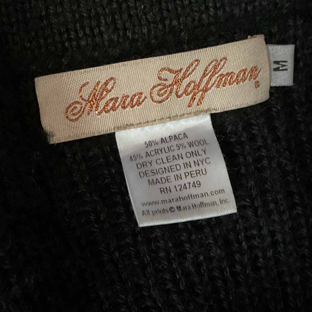 Mara Hoffman Open Front Sweater, Medium - Picture 6 of 6